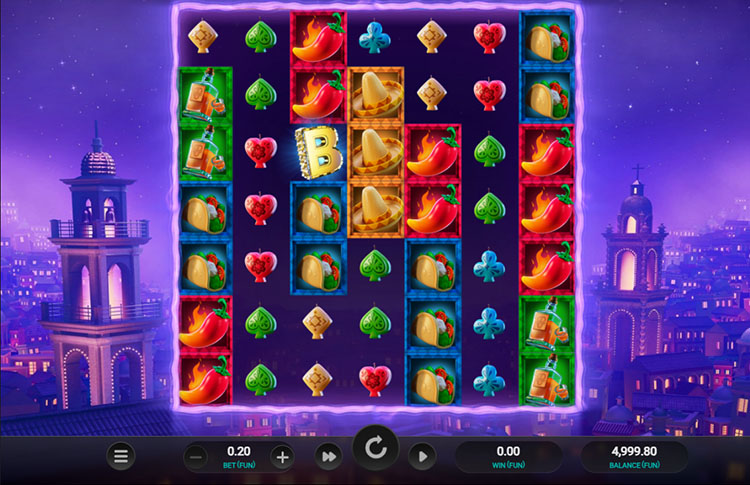 Basic play in the Pinata Popper Dream Drop slot